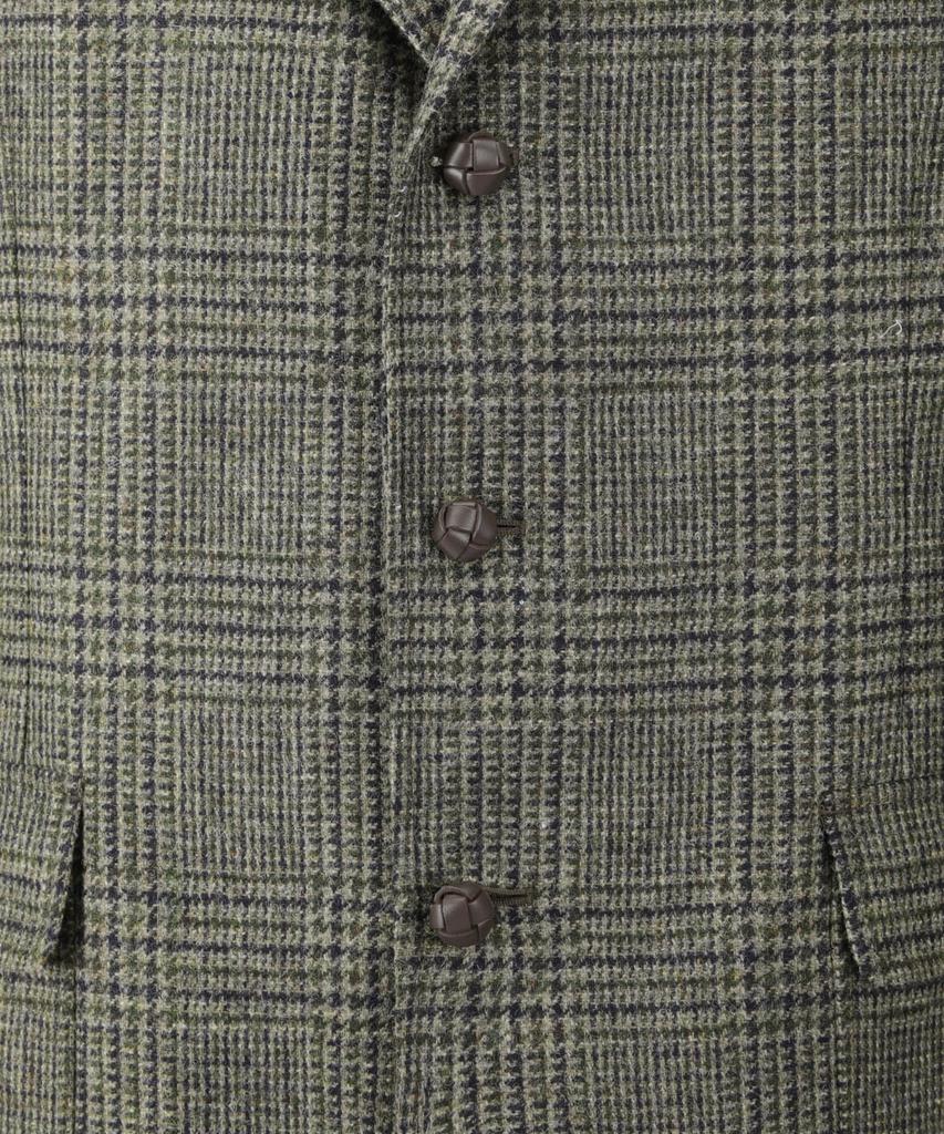 Brooks Brothers Abraham Moon Tweed Check Jacket (Olive) (Bbjsmmf403)