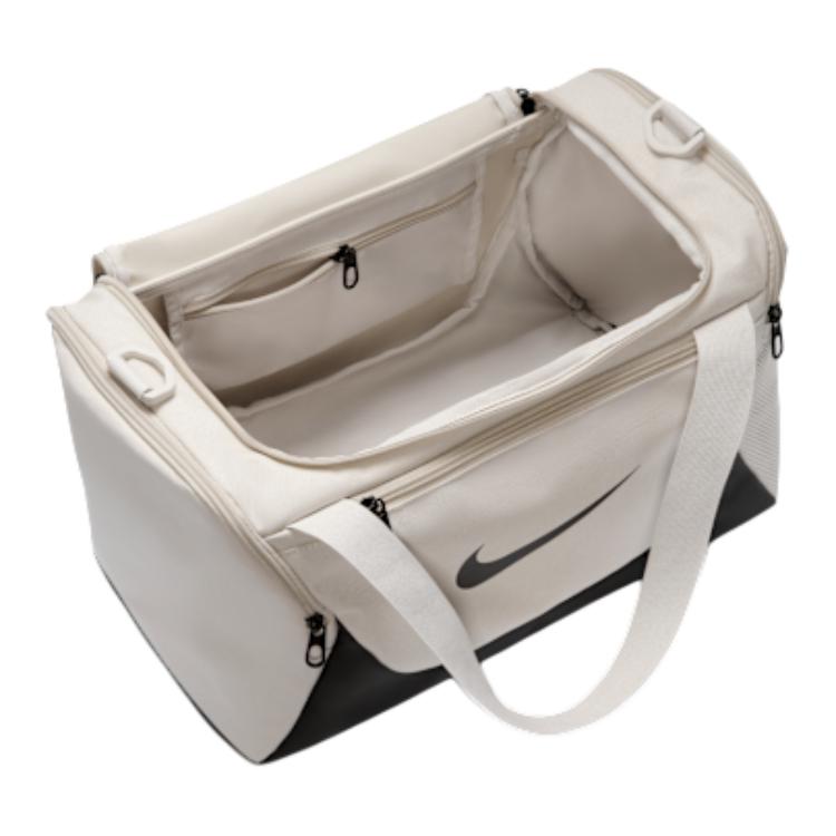 Nike Brasilia 60L Color Block Design Detachable Shoulder Strap Training Fabric Travel Bag Unisex bags Light-Bone IB4398-072