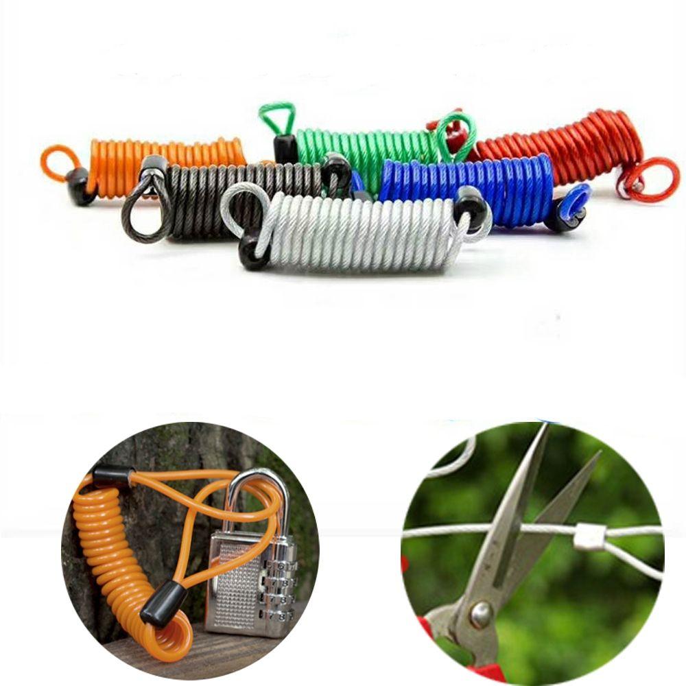 Motorcycle Theft Protection Spring Cable locks Disc Brake Bag Alarm Disc lock Anti-theft rope