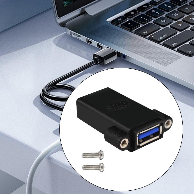 Адаптер USB3.0 гнездо-гнездо для монтажа на панель, USB3.0 гнездо-гнездо переходник для бесшовного расширения данных и быстрой зарядки,