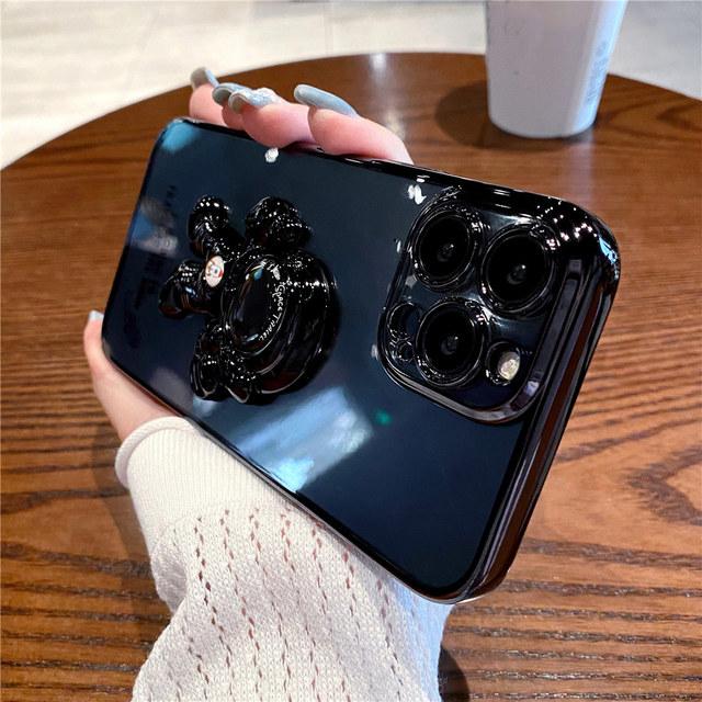 3d противоударный чехол для телефона с подставкой астронавта для Iphone 13 11 12 Pro Max Xs Xr X 7 8 Plus, силиконовый бампер, прозрачный чехол