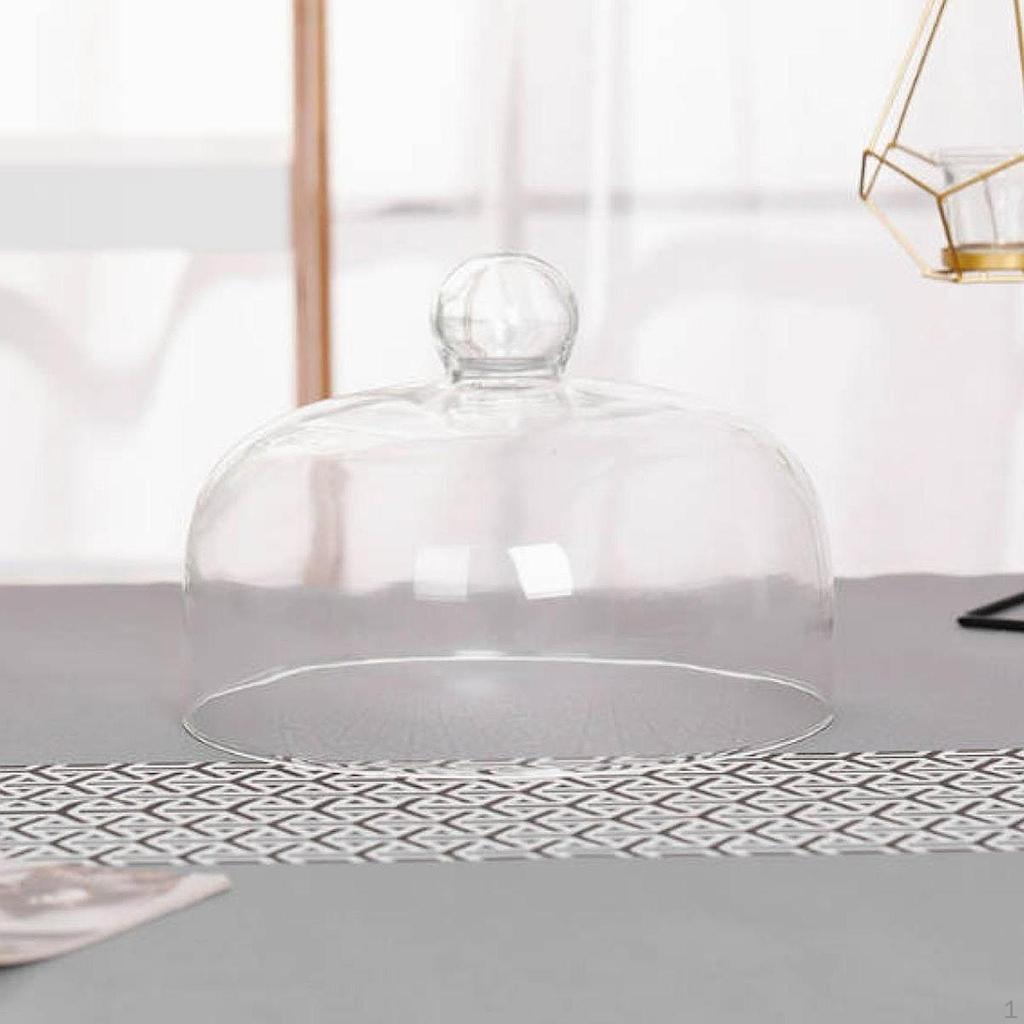 Cake Stand Glass Cover, Pastry Cloche for Display, Food Dome Serving Platter
