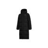 Li Ning Lightweight Warm Windproof Hooded Long Down Jacket Men Outerwear Black AYMT259-1