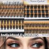 Bundles Lashes Dramatic 3D Mink Hair Individual Eyelashes Segmented Eyelashes Fluffy Natural