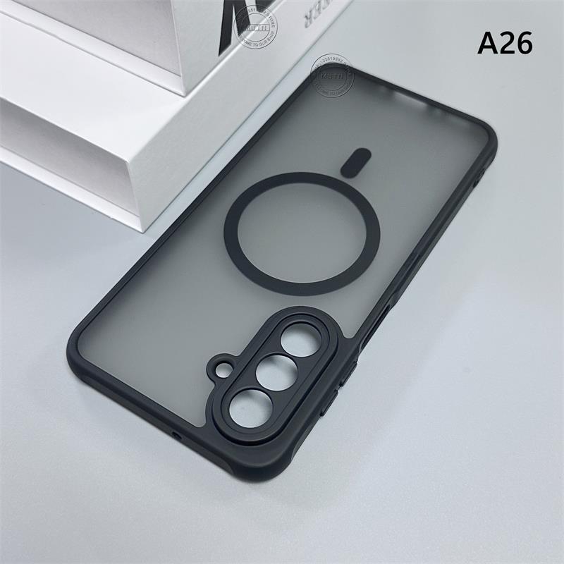 For Samsung Galaxy A05 A05s A06 A14 A15 A16 A26 A35 A36 A54 A55 A56 A07 A17 5G 4G Shockproof Bumper Magnetic Case Armor Cover