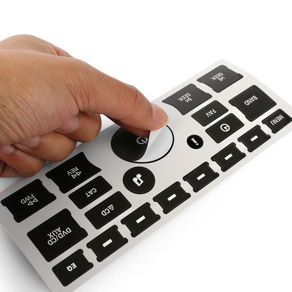 Климат-контроль Замена Наклейки для салона автомобиля Ремонт кнопок Украшения Кнопка управления Наклейка