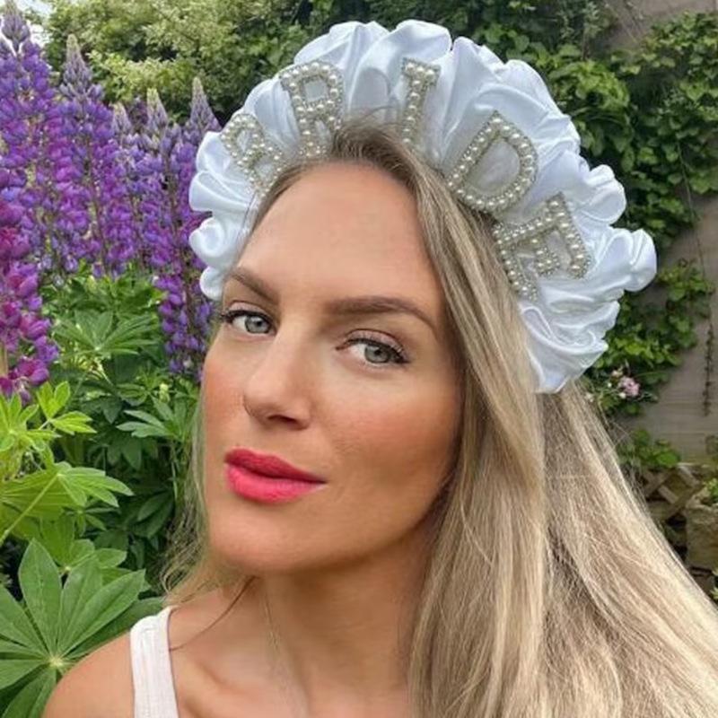Bride, Large Intestine Wrinkling Headband, Bridal Wedding Decoration, Bachelor Party Gift, Party Decoration Gift, Wedding Gift
