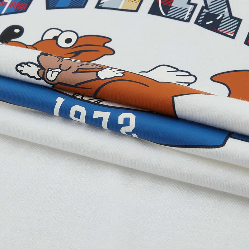 Nike Мультяшный логотип Графическая футболка с длинным рукавом Детские топы II0470100