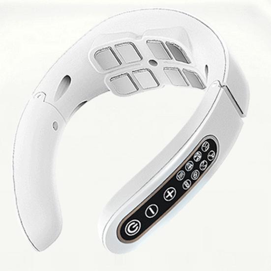 Электрический массажер шейного отдела позвоночника с 4/6/8 головками, 6 режимов, 15 уровней импульсной силы, USB перезаряжаемый массажер для облегчения боли в шее, подарки для мужчин и женщин