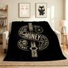 Money Power Flannel Blanket Throw Blanket Soft Warm Sofa Bed Camping home Decor Unique Christmas Gift C926197