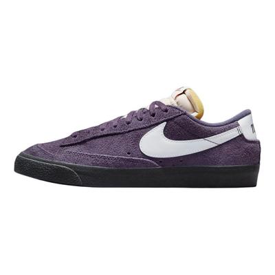 Женские кроссовки Blazer Low 77 из фиолетовой замши, цвет темно-изюмный/черный FQ8060-500