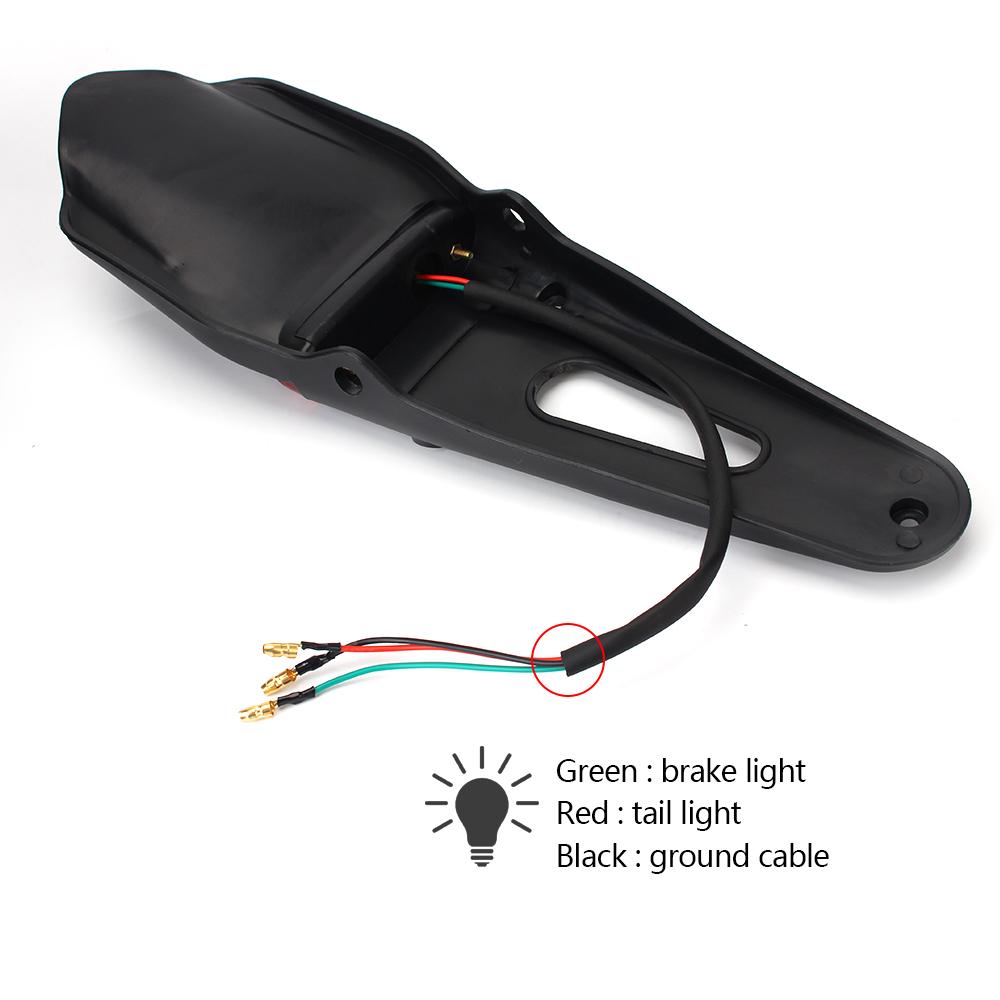 Светодиодный задний фонарь для мотоцикла, аксессуары для мотоциклов, 12 В, заднее крыло, стоп-сигнал, задний фонарь