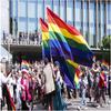 Fashion 86*150cm Rainbow Flag Colorful Peace Flags Banner LGBT Pride Lesbian Gay Parade Home Decoration