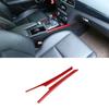Красный для Mercedes Benz C Class W204 C180 C200 2007-2013 ABS, декоративные полоски для центральной консоли автомобиля, аксессуары для отделки