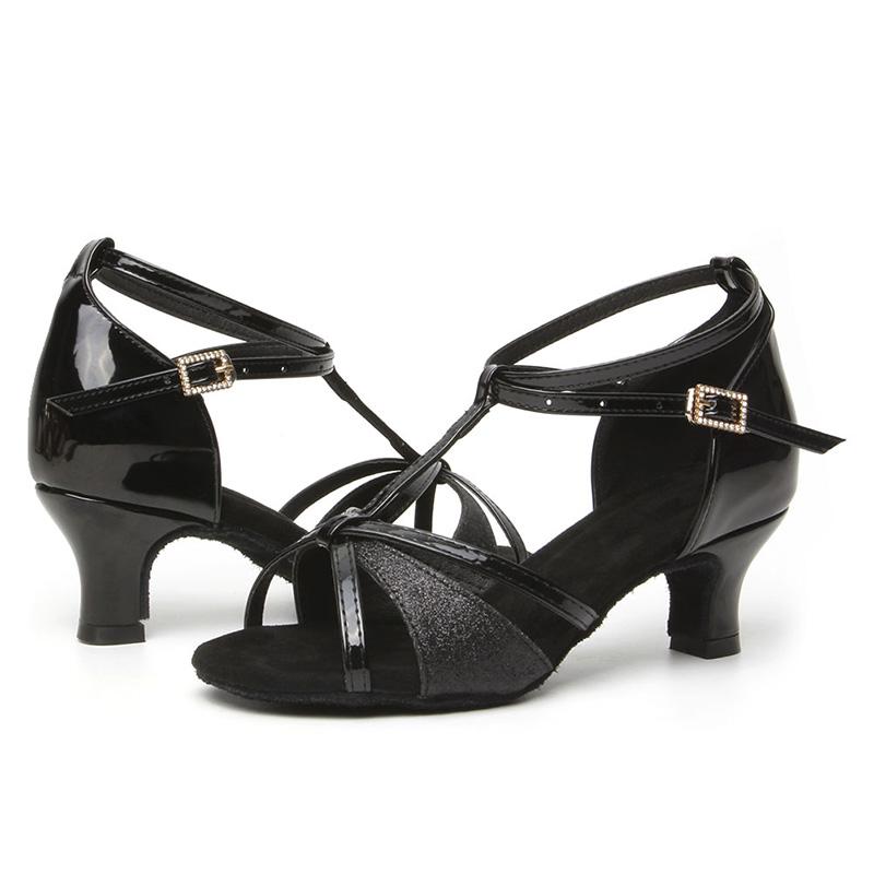 Туфли для латинских танцев на среднем каблуке 5 см, женские туфли для бальных танцев, туфли для танго и сальсы