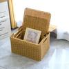 Large Capacity Rattan Storage Box Rectangular Laundry Baskets Woven Storage Basket  Household
