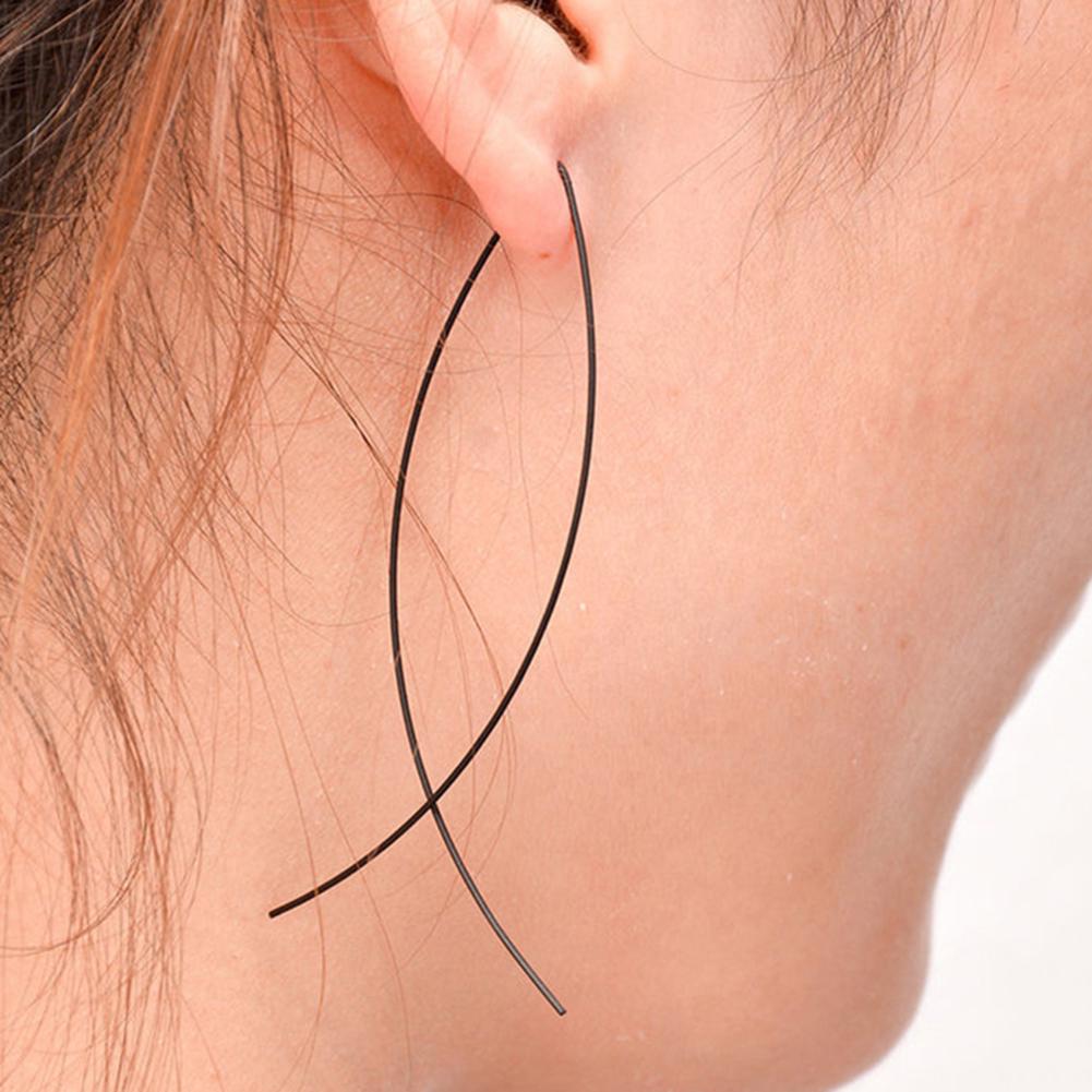 Серьги Bluelans Длинные серьги элегантной формы в форме рыбы ручной работы с подвесками женские украшения