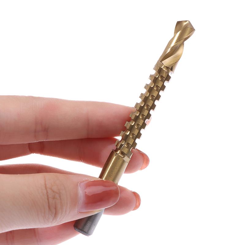 Набор из 6 шт. кобальтовых сверл с левой резьбой, метчик для винтов, метрический, комбинированный, сверло-метчик