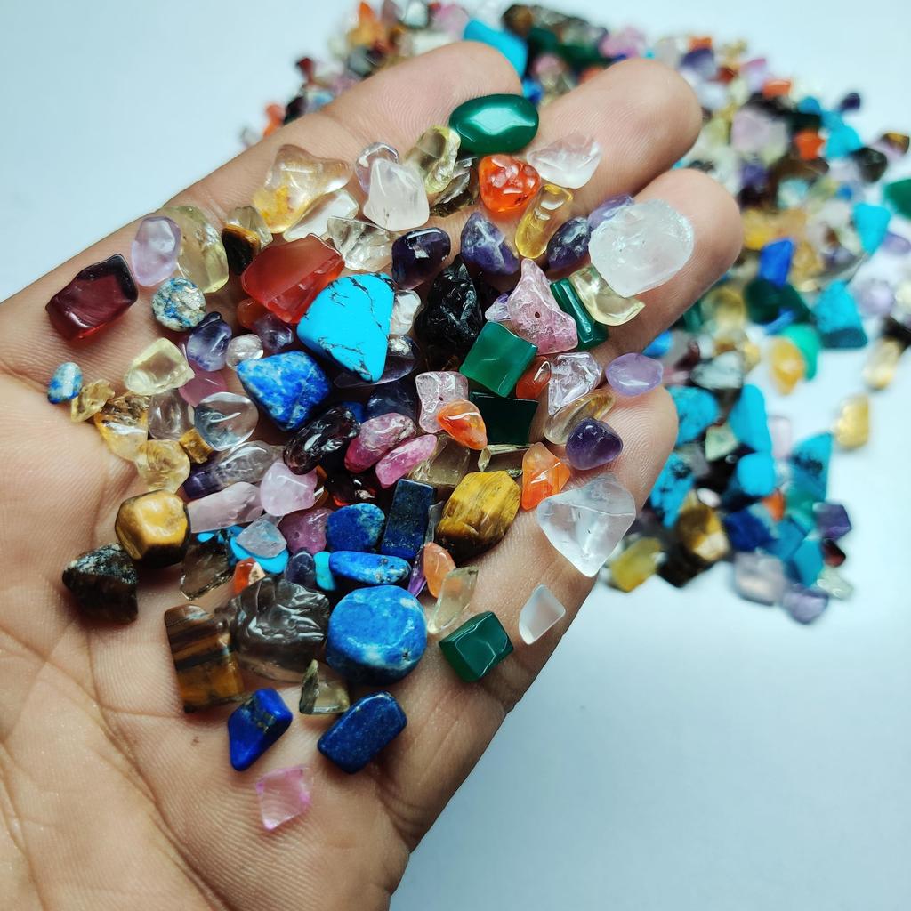 Удивительный мини-полудрагоценный полированный драгоценный камень 100 карат микс фишек