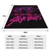 saja boys demon kpop demon hunters Blanket Quality Soft Warm  Throw Blanket Winter Girls Boys Couch Chair Fluffy Bedspread