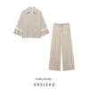 Kaslead New Arrival Women's Clothing Fashion Style Fashion Embroider Shirt Casual Pants 3297585 3293585