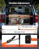 Cargo Bar, Ratcheting Cargo Bars Adjustable from 1016mm to 1854mm, Heavy-duty Steel Cargos Stabilizer with Storage Net & Divider Bar, Telescoping Load