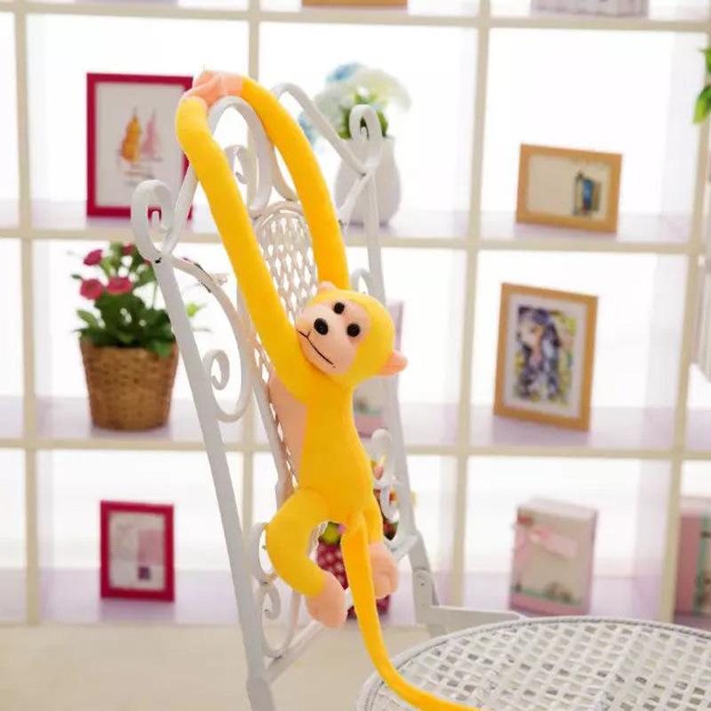 Кукла Обезьяна Шторы Обезьяна с Длинными Руками Плюшевая Игрушка Подвесная Обезьяна Столкновение Головой Тряпичная Кукла Маленький Домашний Подвесной Кулон