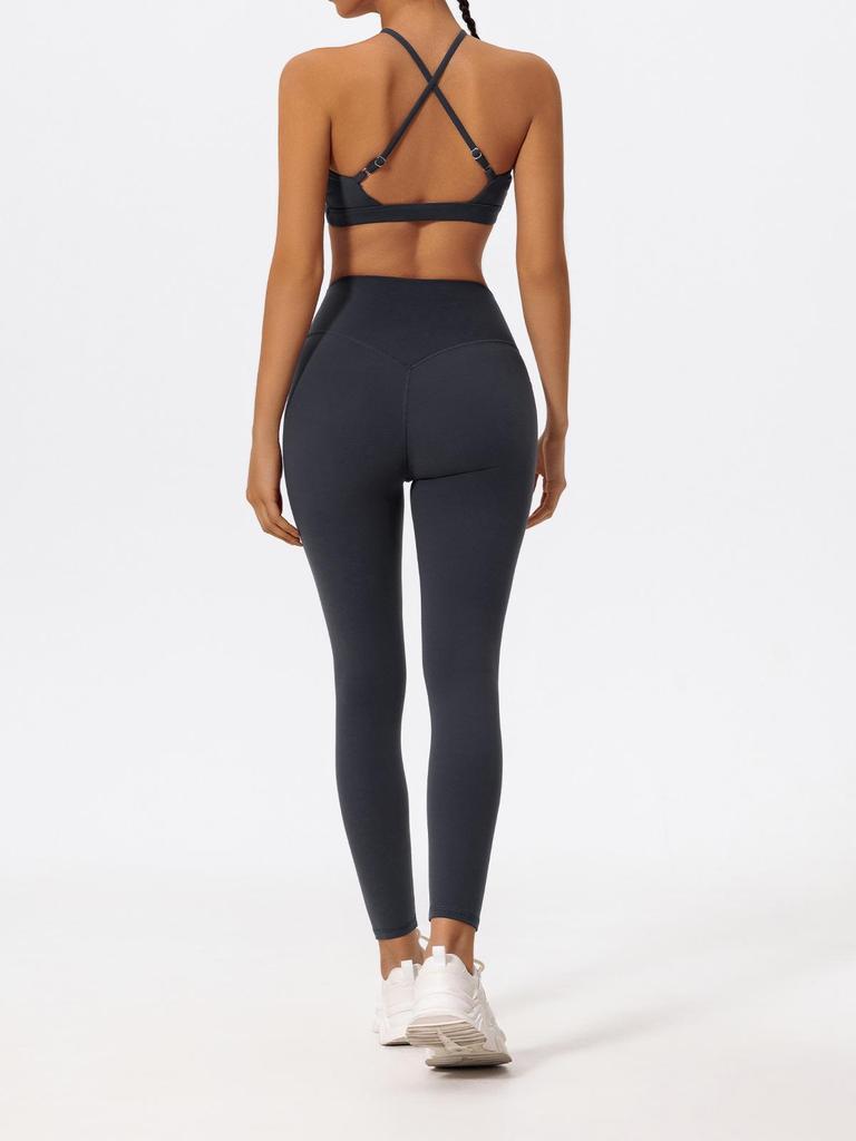 Женский спортивный бюстгальтер для йоги с перекрестной спинкой, быстросохнущий, дышащий