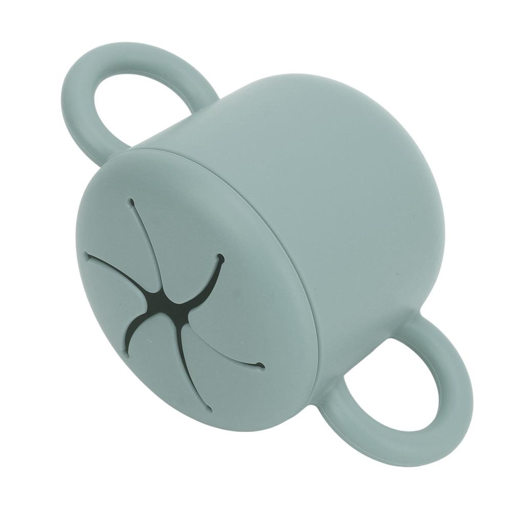 Детская силиконовая чашка для закусок, многоцелевая, безопасная, здоровая, портативная, с двумя ушками, детская чашка для закусок