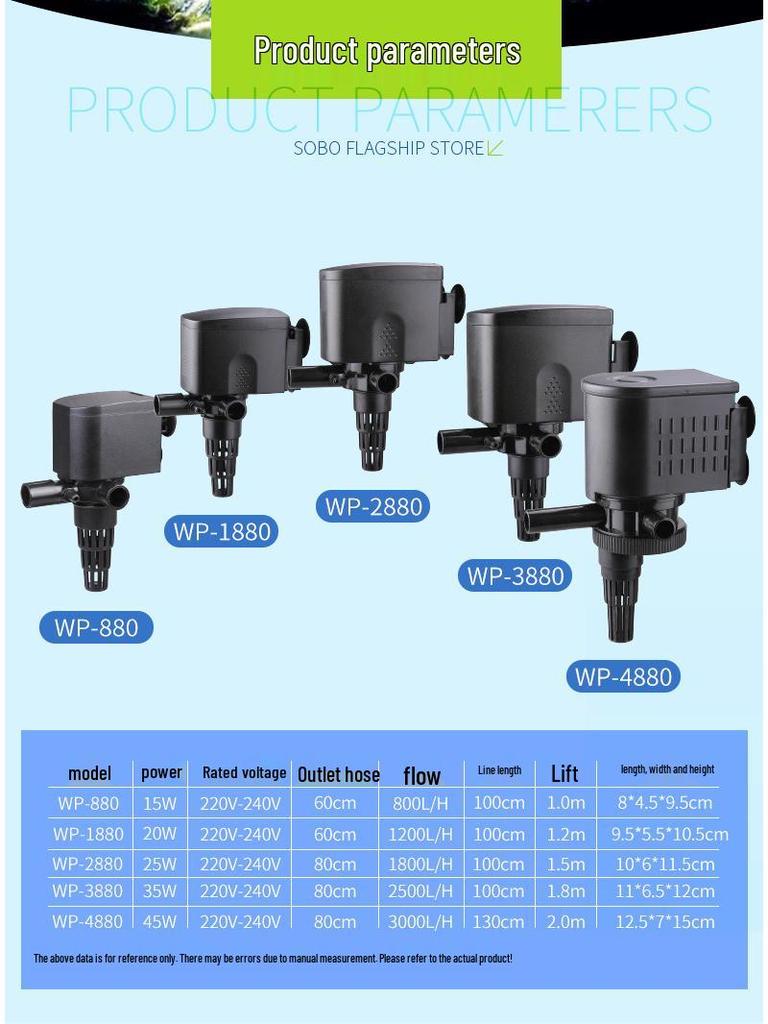 Songbao Silent Submersible Aquarium Pump: 3-in-1 Filter, Circulator, Oxygenator