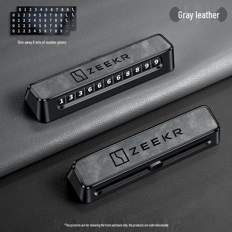 Совместимо с Zeekr 007GT/7X/001/009/9X Временный парковочный номерной знак Карточка для телефона в машине