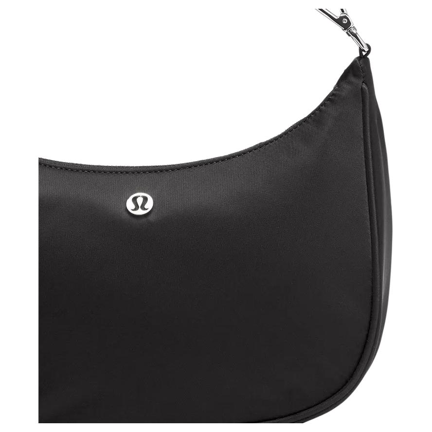 Lululemon Тканевая Сумка на Плечо, Сумка Кросс-боди Маленькая Женская Черная LW9FR7S