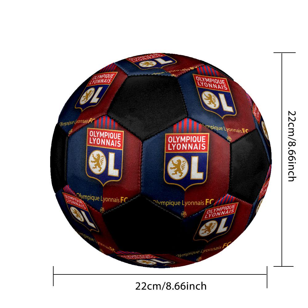 1PC OL size 5 soccer ball PrahaIndoor Soccer Ball Colorful All Ages Machine Stitched PVC Competition Ready Durable High-Bounce