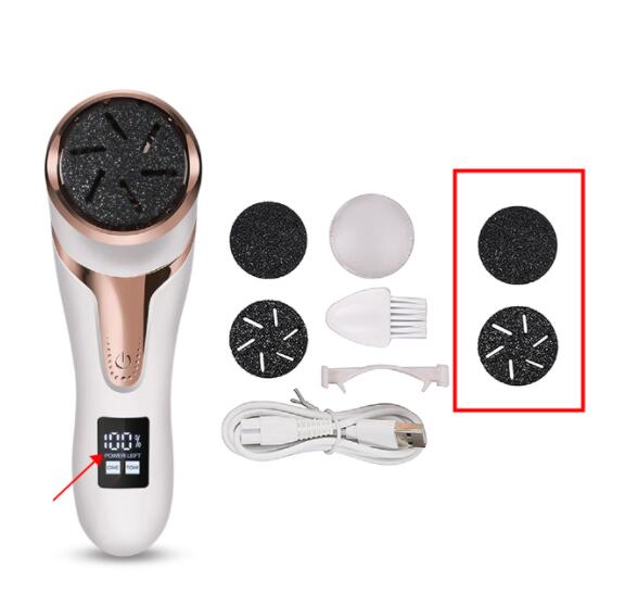 Электрическая пилка для ног, отшелушивающая мозоли, пилка для ног, педикюрный инструмент, шлифовальная машина для ног, пылесос для отшелушивания мозолей