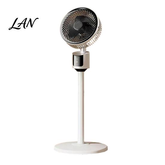 Living Room Fan Mini Floor Fan, Portable USB Air Circulation for Home Office, 3 Natural Breeze Speed Quiet Stand with 5m Airflow, Wide Angle
