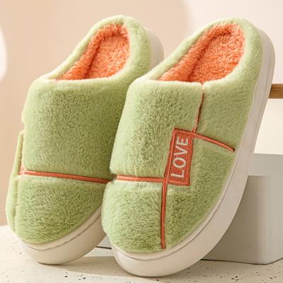 Закажите на размер больше нескользящие теплые домашние тапочки большого размера милые бархатные тапочки с мягкой подошвой из хлопка домашняя обувь из хлопка
