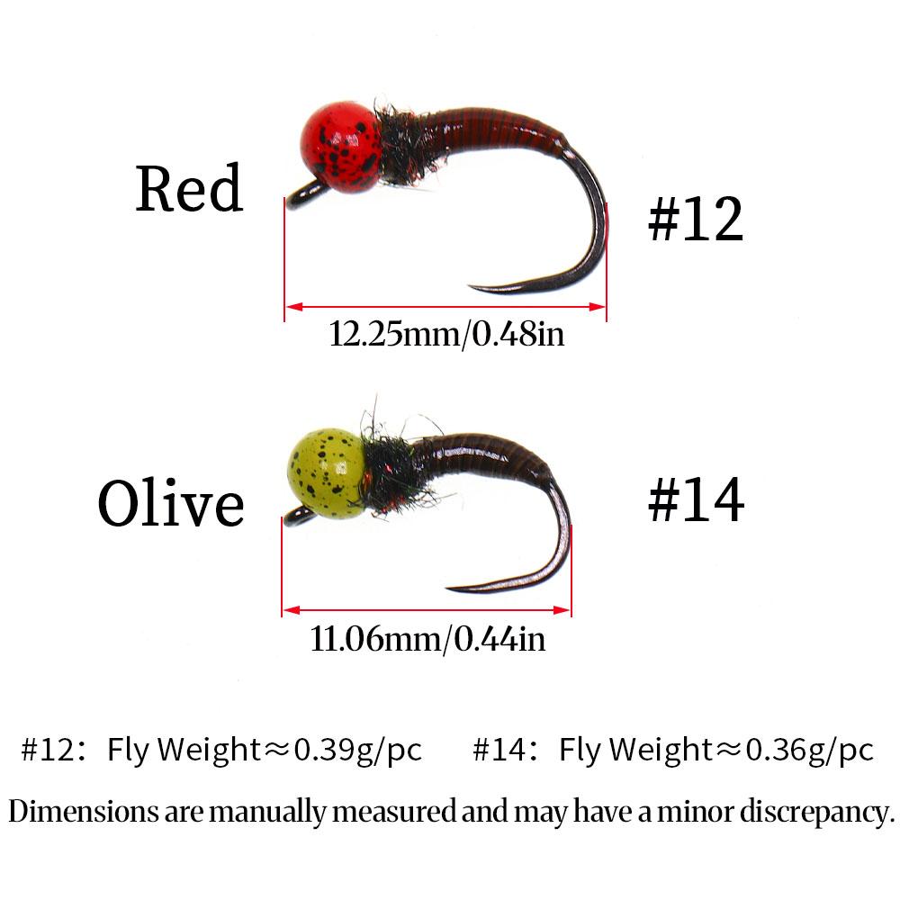 3 шт./4 шт. #12 #14 Быстро тонущие офсетные джиг-головки с вольфрамовой бусинкой без бородки, нимфы пердигон для ловли форели, черные с пятнышками