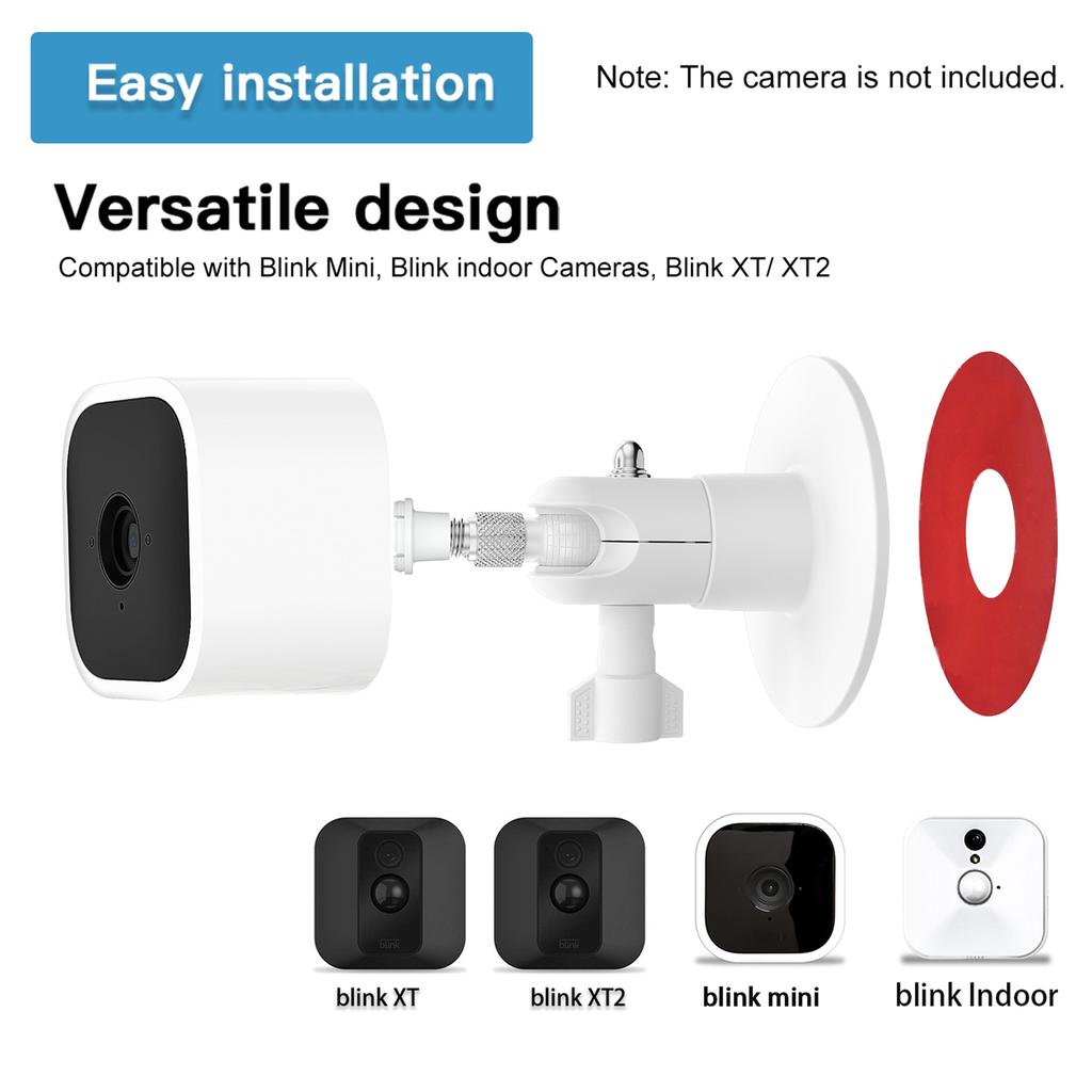 2 Pack Adjustable Wall Mount Compatible with Blink Mini  Blink XT XT2 Home Camera Mounting
