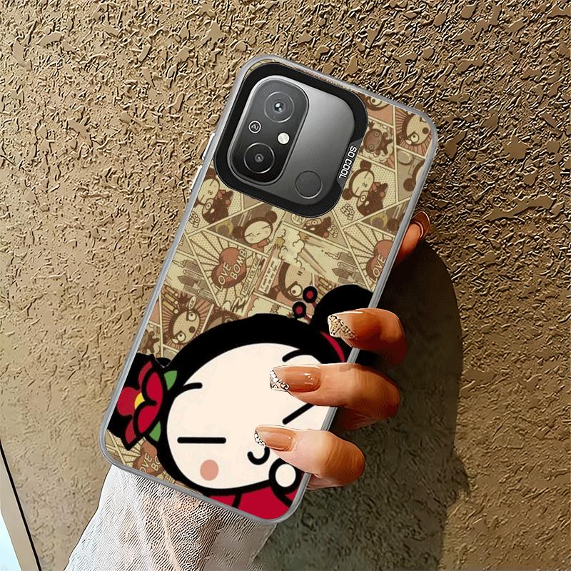 Мультяшный милый противоударный чехол для телефона Pucca Garu для Xiaomi Poco X7 X6 X5 X3 Pro F7 Ultra M8 Redmi 15C 15 14C 13C 12C 10C 13 12 10