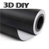 3D Carbon Sheet, Black Carbon Fiber Vinyl, Car Wrap Film, DIY, Interior Sticker, Heat