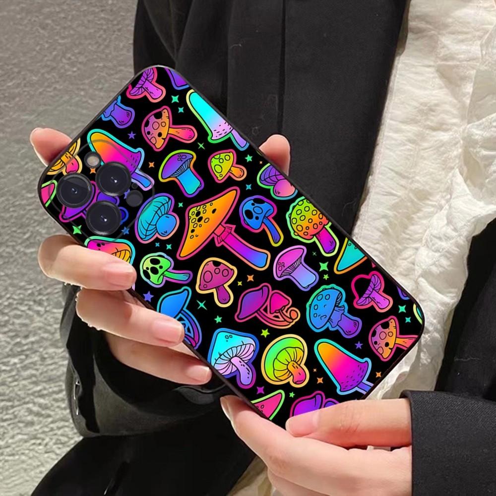Чехол для телефона с грибами для iPhone 15 14 11 12 13 Mini Pro XS Max Чехол 6 7 8 Plus X XR SE 2020 Funda Shell