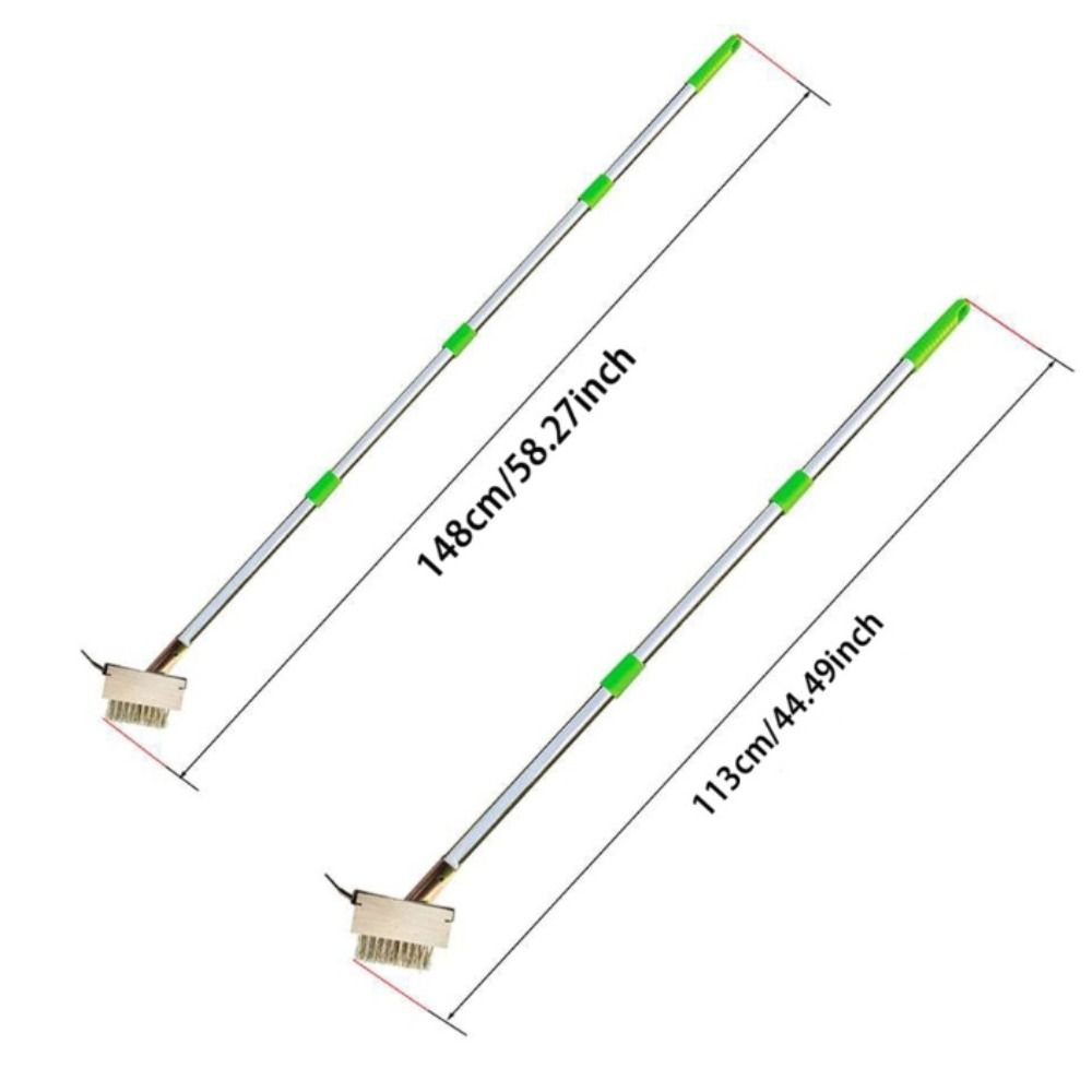 Long Steel Handle Weed Removal Brush Stainless Steel Garden Tools Manual Crack Weeder  Patio