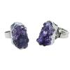 Natural Amethyst Crystal Cluster Galaxy Agate Crystal Cluster Ore Irregular Ring Jewelry Sells Well