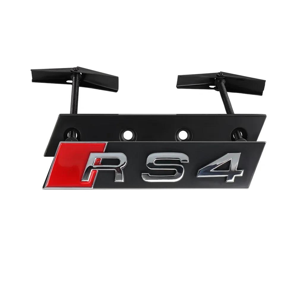 3D ABS RS3 RS4 RS5 RS6 RS7 RS8 Эмблема Значок на Переднюю Решетку Автомобиля Тюнинг Аксессуар для Audi A1 A3 8P A4 B5 B6 B7 B8 A5 A6 C5 C6 C7 S