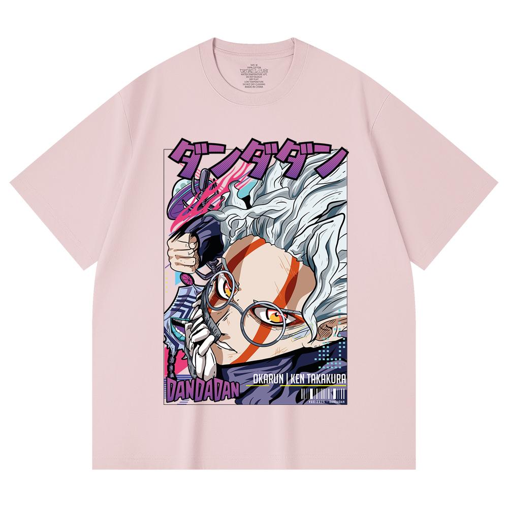 230 Gsm 100% Cotton Dandadan V18 Okarun Print Unisex Heavy Cotton T Shirt