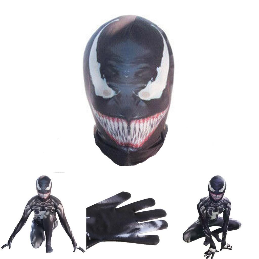 Venom Spider-man Cosplay Costume Jumpsuit With Exquisite Design And Breathable Fabric For Kids And Adults