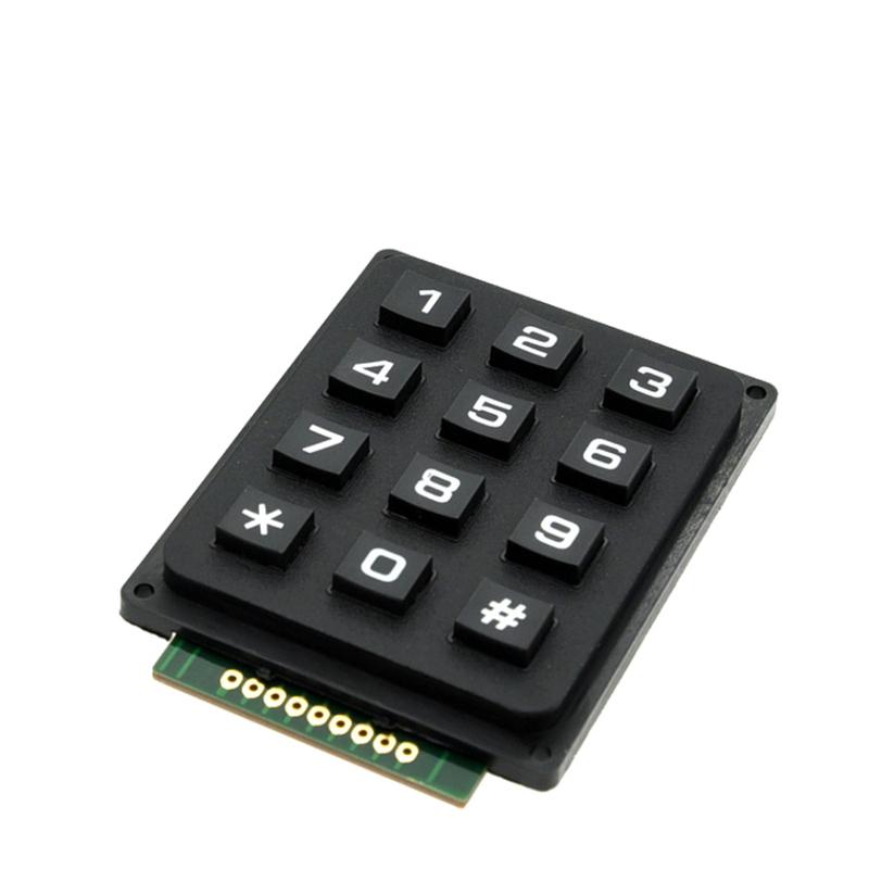3*4 4*4 Matrix Switch Keyboard Keypad Array Module ABS Plastic Keys 4x4 3x4 12 16 Key Button Membrane Switch DIY Kit for