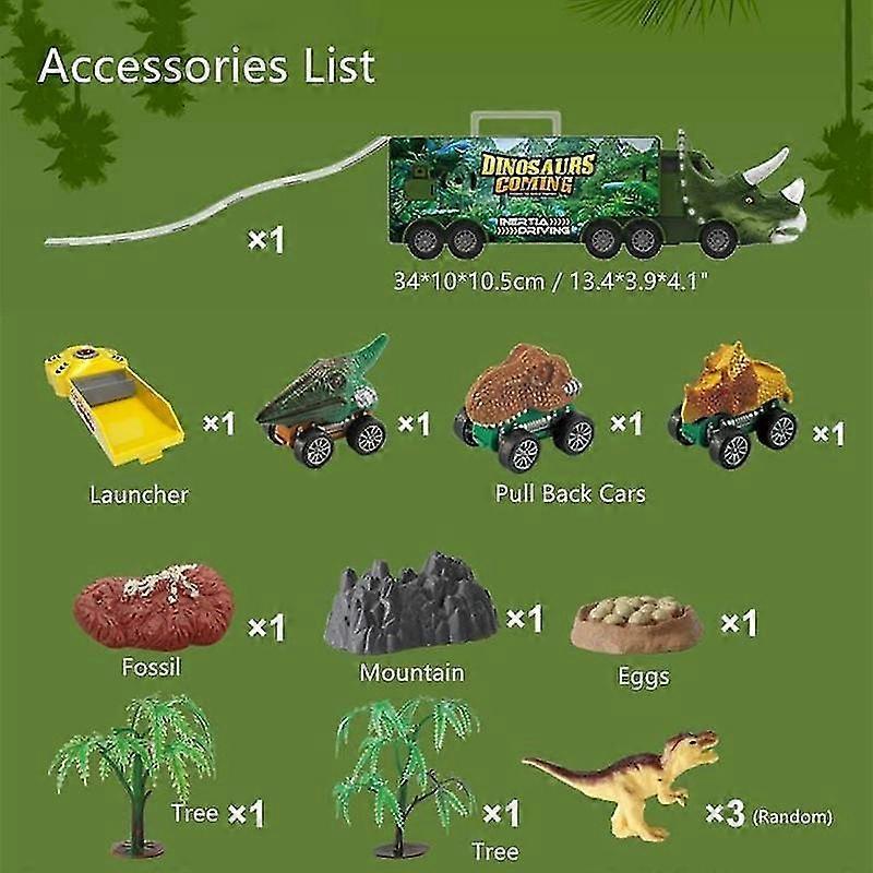 Dinosaur Truck Toy With Its Own Music And Lights Realistic Model Soft Toy Birthday Gift