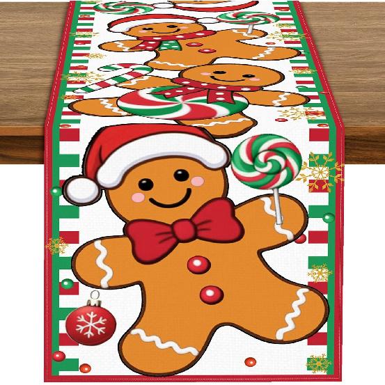 72 x 13 Inch Valentines Day Table Runner – Red and Pink Hearts with Love and XOXO Lettering, Polka Dot Heart Pattern for Dining Room, Kitchen, and