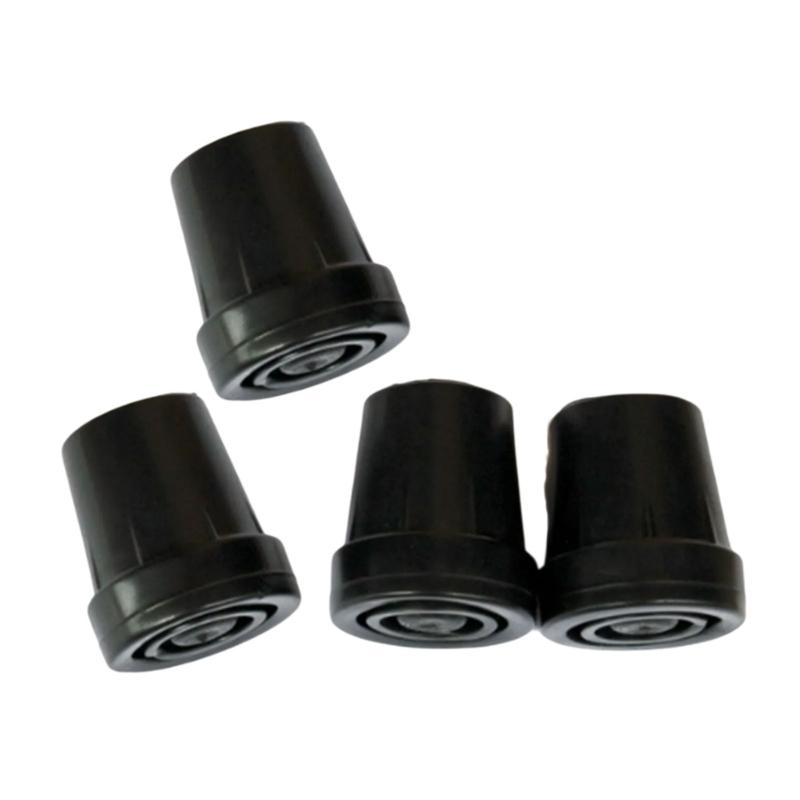 4Pcs Walking Stick Pad Buffers Trekking Poles Cane Tip Protector Hiking Poles Tip Nonslip Foot Cover Hiking Accessories